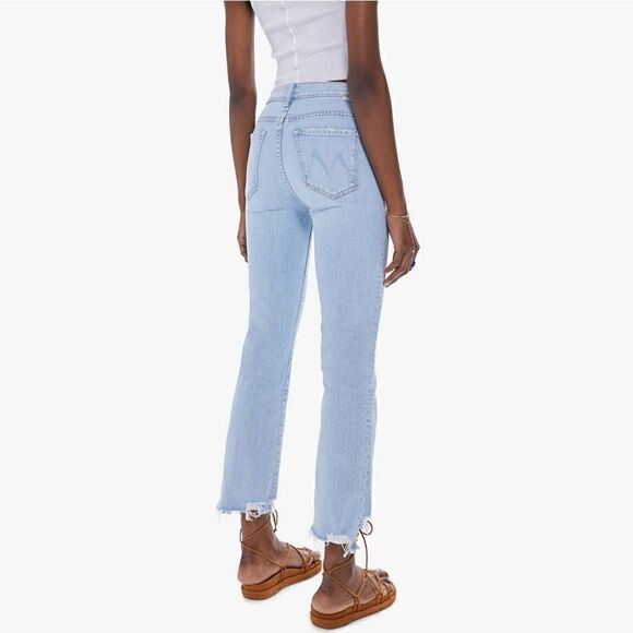 Mother The Insider Crop Step Chew Bootcut Ankle Jeans In Mentally Elsewhere Size - Picture 3 of 11